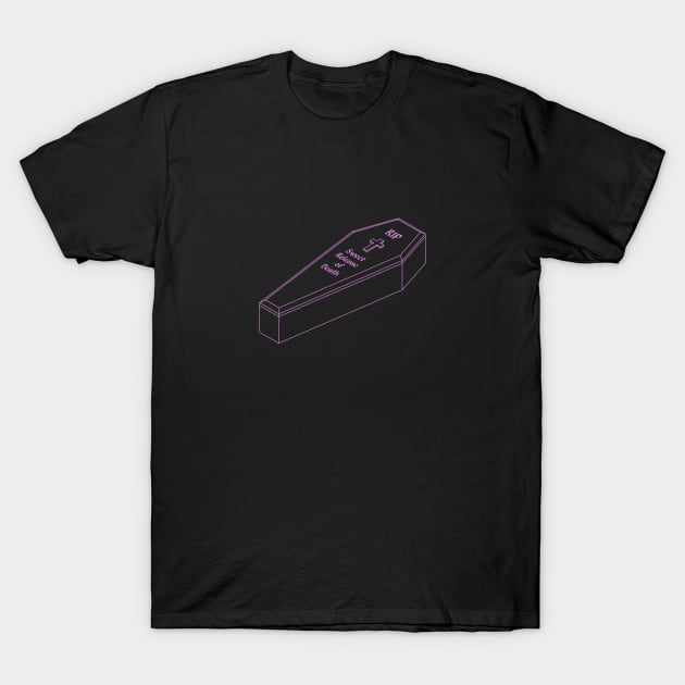 Toe Pincher Coffin T-Shirt by Aunt Choppy